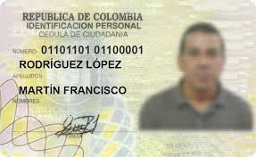 cédula de identificación colombiana