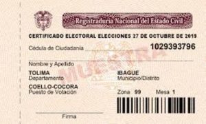 Certificado Electoral