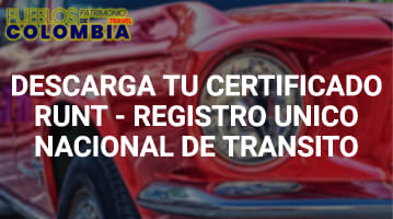 Descarga Tu Certificado RUNT – Registro Único Nacional De Tránsito
